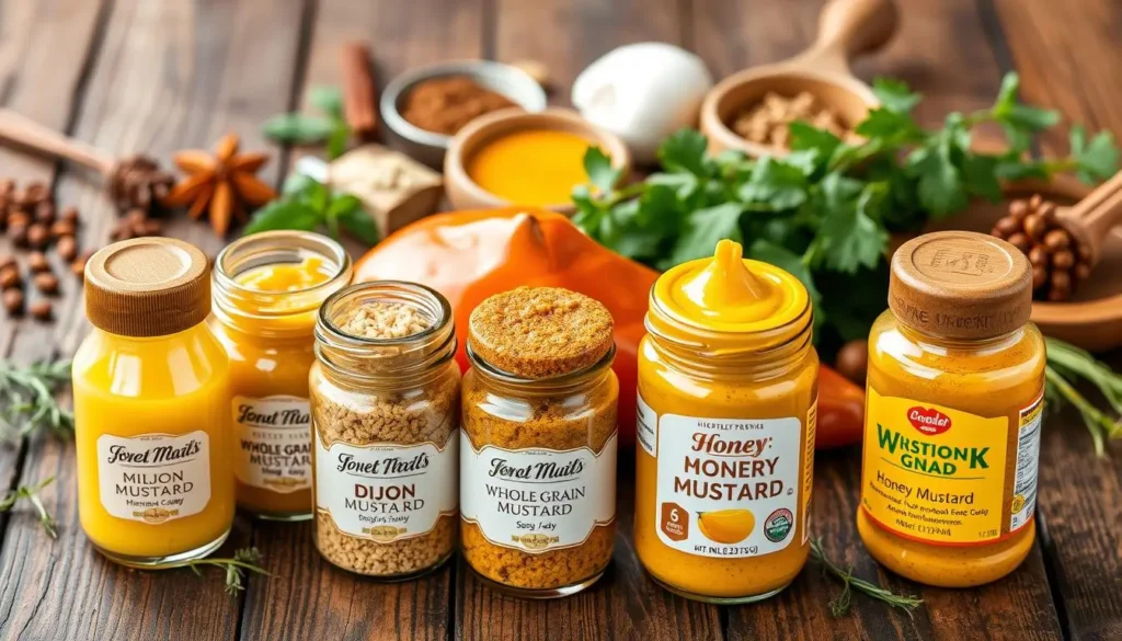 Different types of mustard