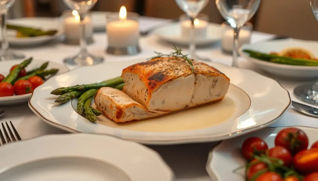 Elegant salmon dish