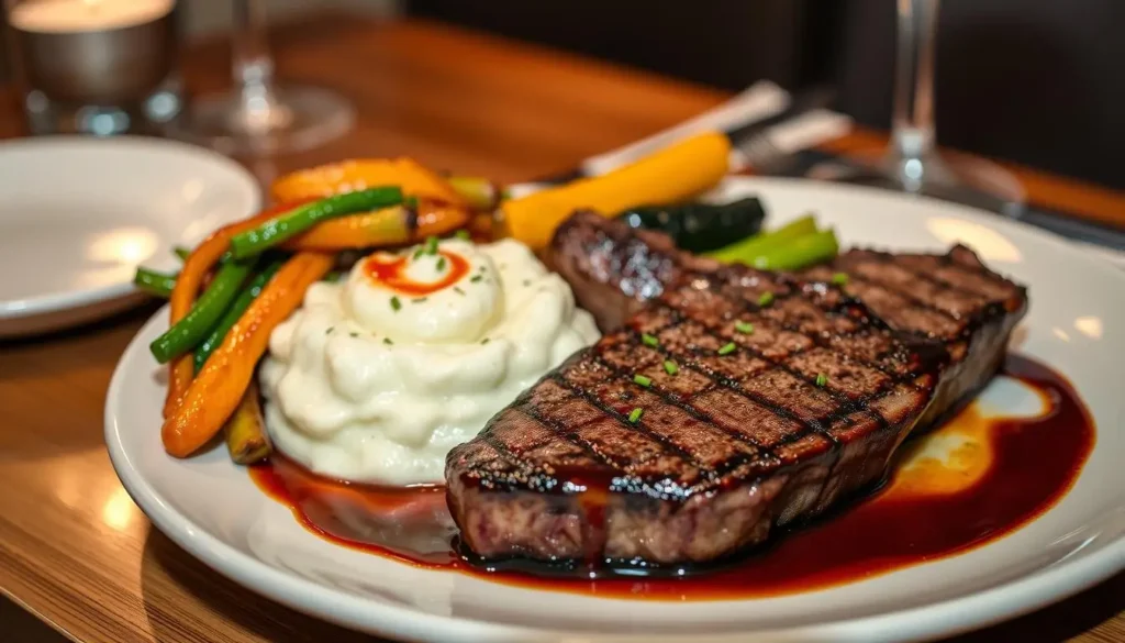 Gourmet steak and potatoes