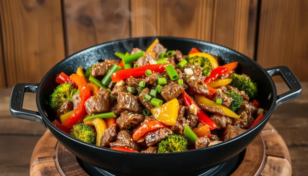 Shaved beef stir-fry