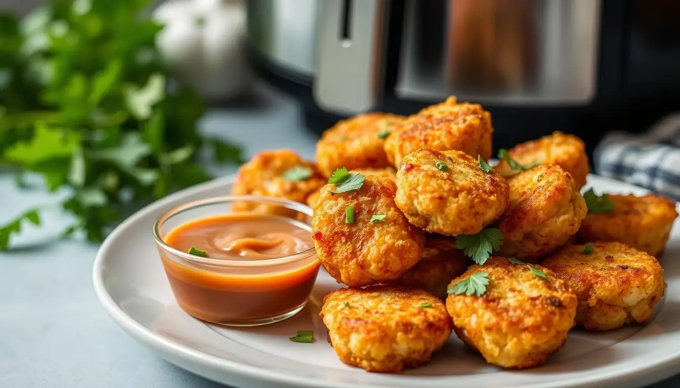 air fryer salmon bites