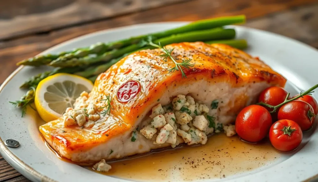 baked stuffed salmon