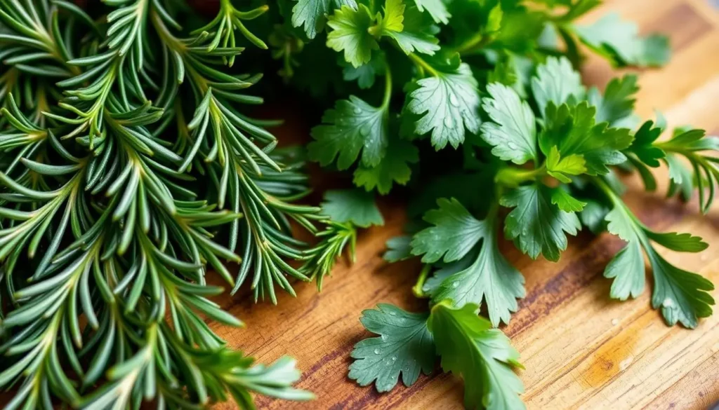 fresh herbs for steak butter