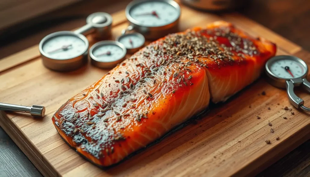 smoked salmon temperature