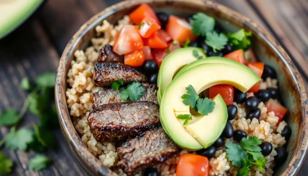 Homemade Chipotle Steak Burrito Bowl