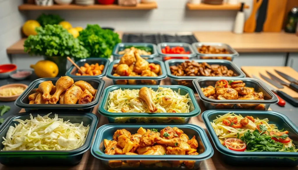 chicken cabbage meal prep