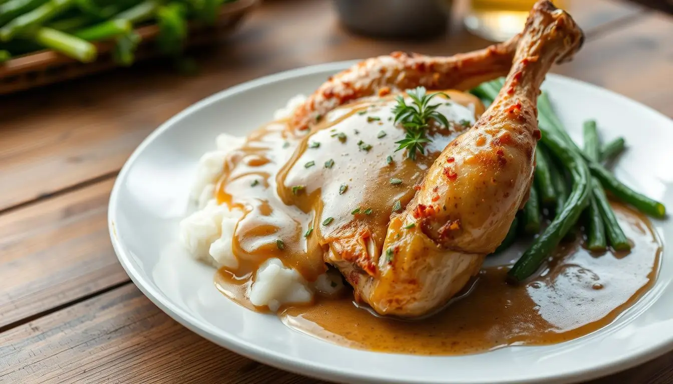 chicken with gravy