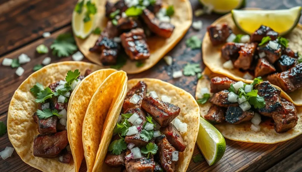 grilled steak tacos