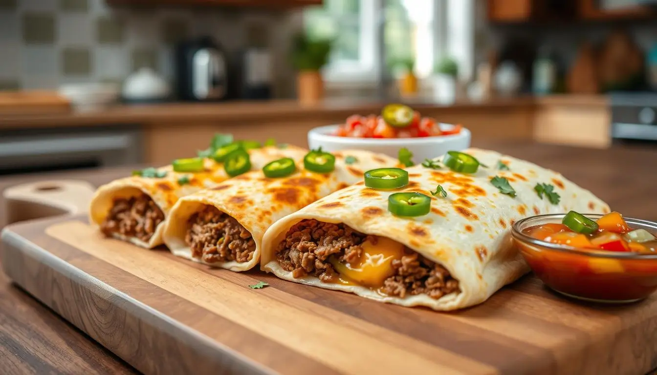 ground beef quesadillas