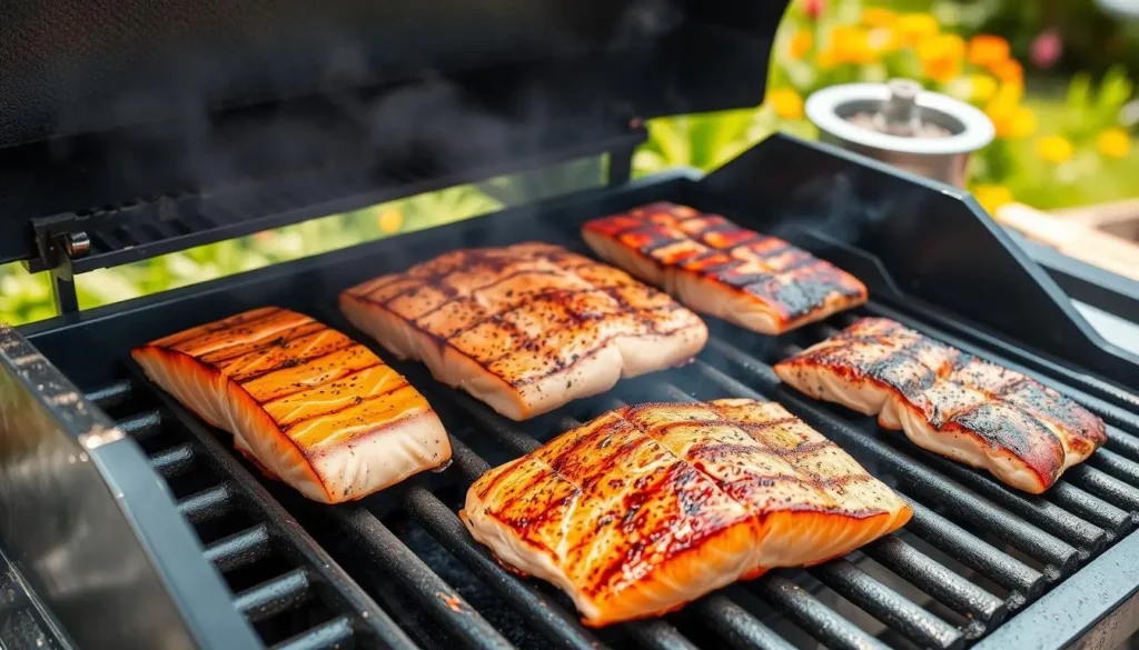 salmon grilling 