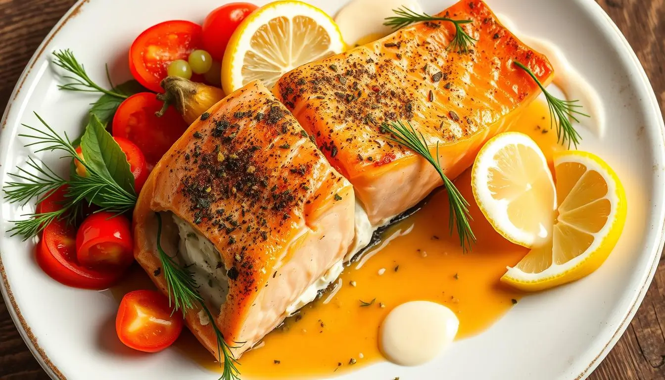 Cream Cheese-Stuffed Salmon Recipe