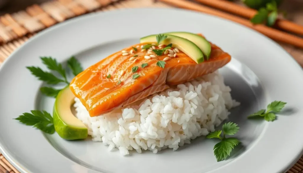 healthy salmon and rice recipe