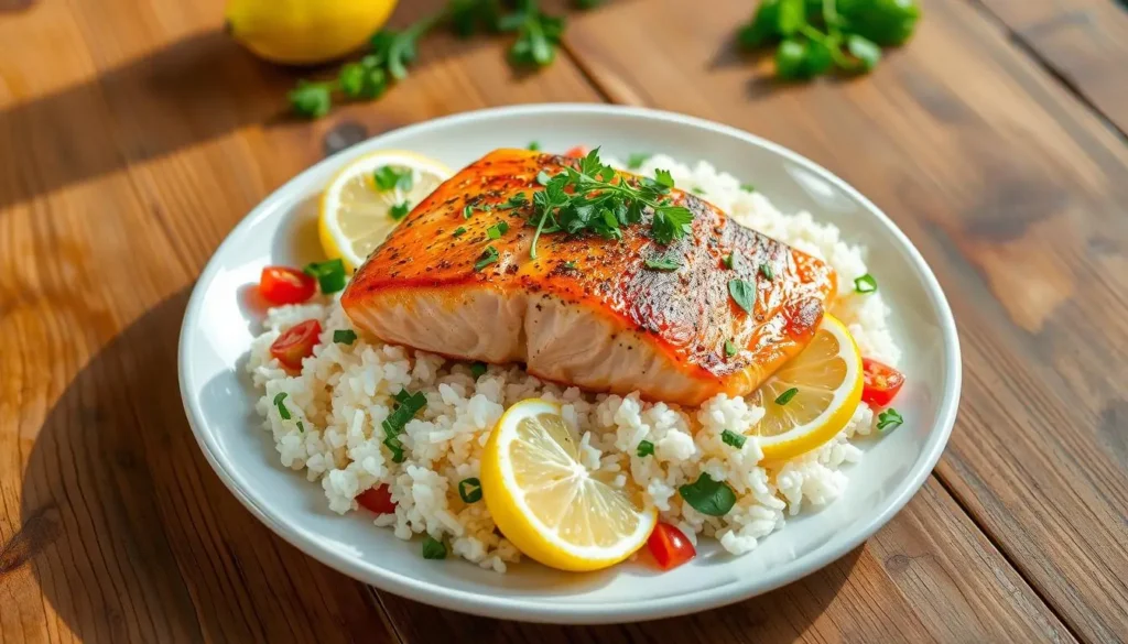 homemade salmon rice recipe