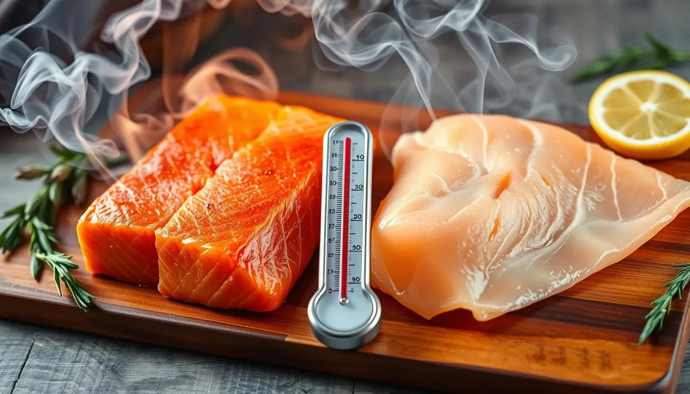 smoked salmon temperature