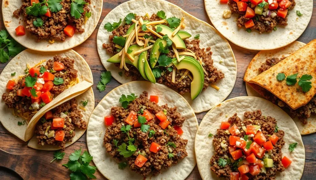 ground beef and tortilla recipes