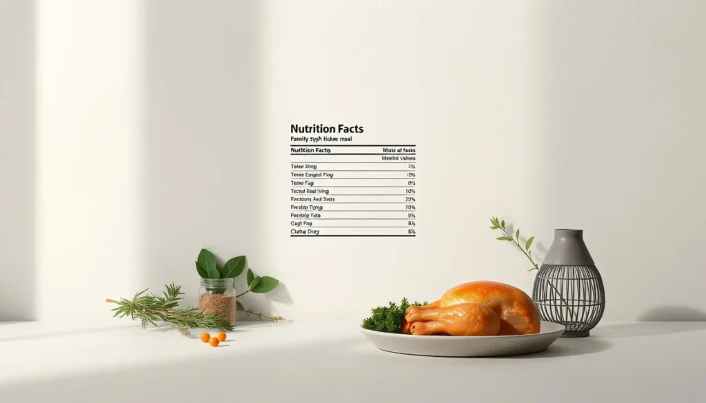 nutritional information